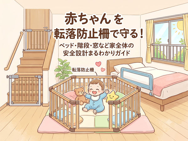 赤ちゃんを転落防止柵で守る！ベッド・階段・窓など家全体の安全設計まるわかりガイド